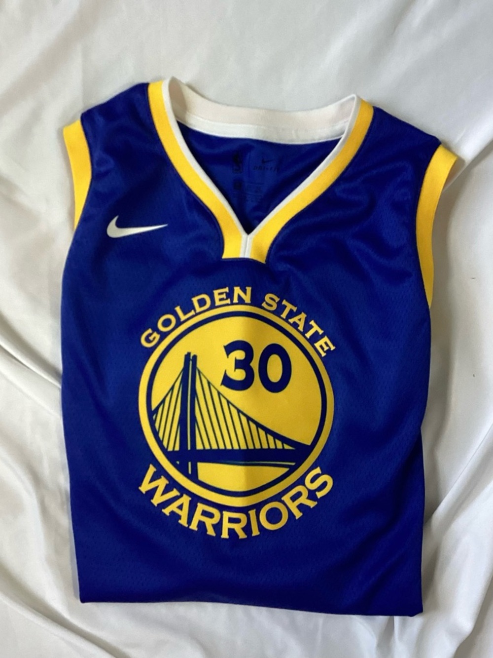 Golden State Warriors #30 Curry NBA Authentics DRI-Fit Nike Jersey Size XL
